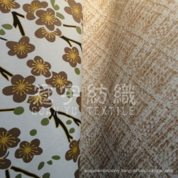Foiled Faux Suede Polyester Home Decorative Fabric